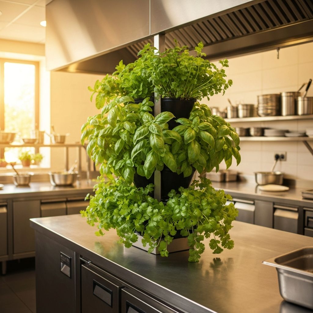 Restaurant Herb Wall